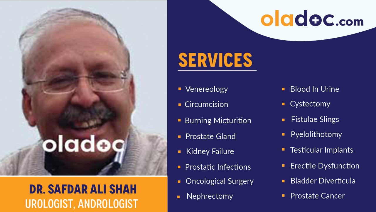 Services provided by Dr. Safdar Ali Shah